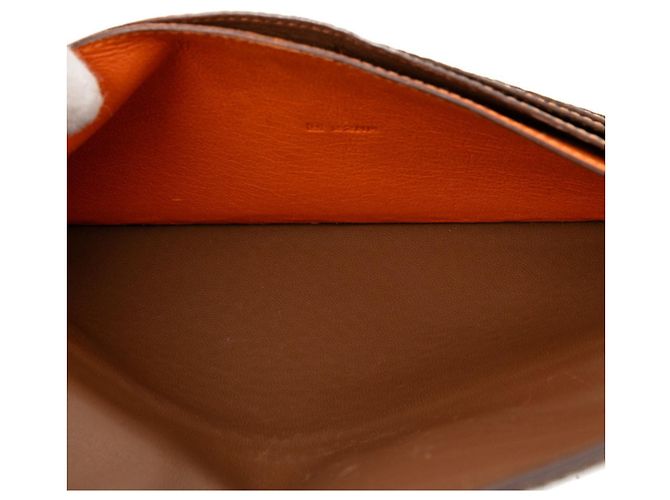 Hermès Hermes Dogon Duo GM Bi-fold Long Wallet Braun - Ansicht 5
