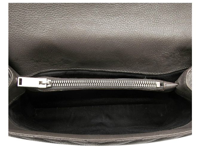 Saint Laurent YSL Monogram College gesteppte Handtasche Medium Braun - Ansicht 4