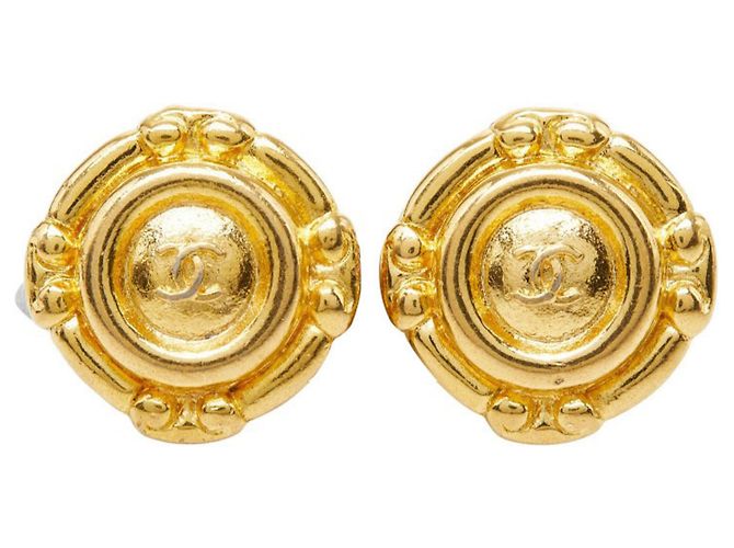 Chanel Coco Mark Clip-Ohrringe Golden - Ansicht 2