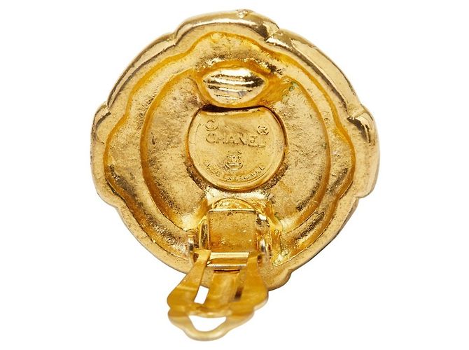 Chanel Coco Mark Clip-Ohrringe Golden - Ansicht 4