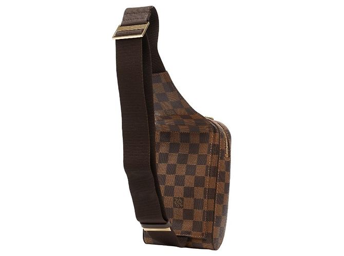 Borsa a Spalla Louis Vuitton Damier Geronimos Marrone - vista 2