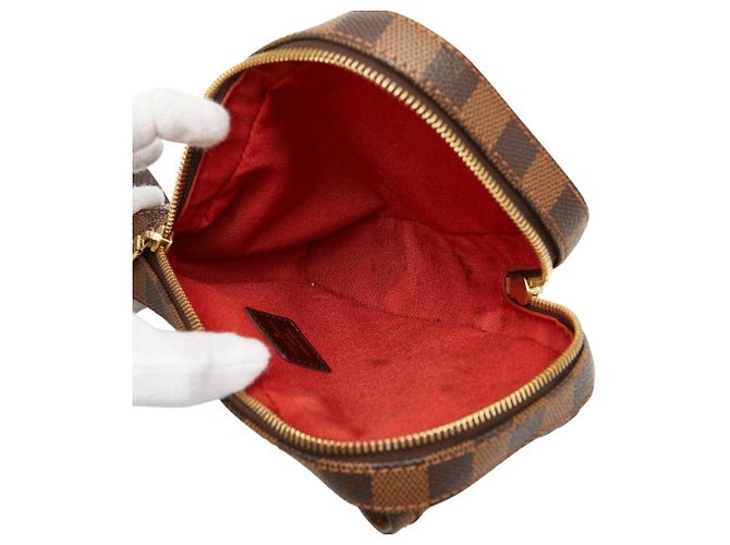 Borsa a Spalla Louis Vuitton Damier Geronimos Marrone - vista 6