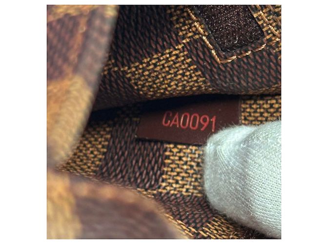 Borsa a Spalla Louis Vuitton Damier Geronimos Marrone - vista 8