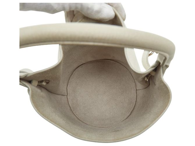 Céline Bolsa Celine Big Bag Bucket Nano Branco - vista 11