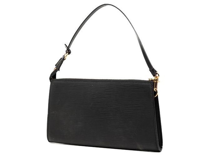 Borsa Louis Vuitton Epi Pochette Accessoires Nero - vista 2