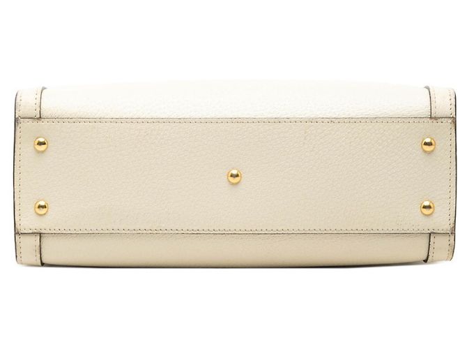 Borsa piccola Gucci Bamboo Diana in pelle avorio Crudo - vista 3
