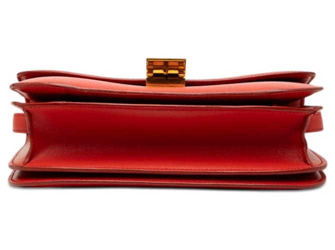 Céline Borsa a tracolla Celine Classic Box Medium Arancione - vista 3