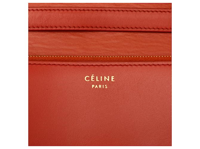 Céline Borsa a tracolla Celine Classic Box Medium Arancione - vista 5