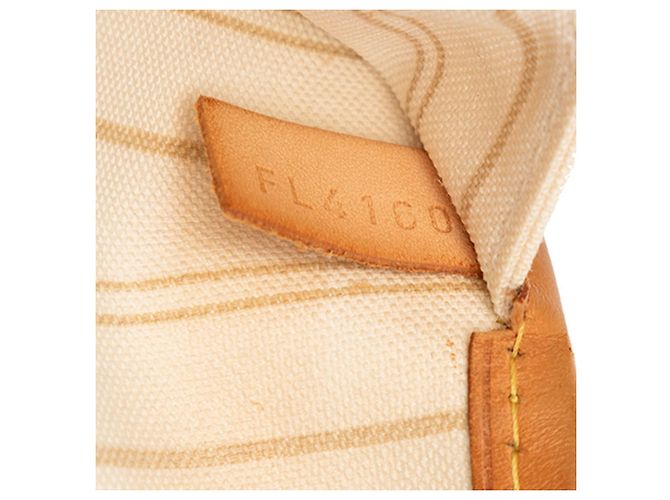 Borsa Tote Louis Vuitton Damier Azur Neverfull GM Bianco - vista 9