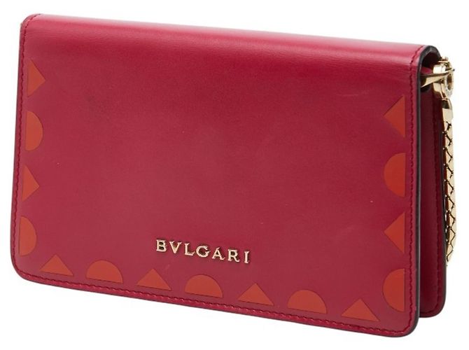 Bulgari Borsa a tracolla con catena Bvlgari Serpenti Forever Rosa - vista 2