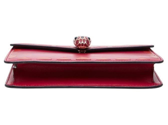 Bulgari Borsa a tracolla con catena Bvlgari Serpenti Forever Rosa - vista 3