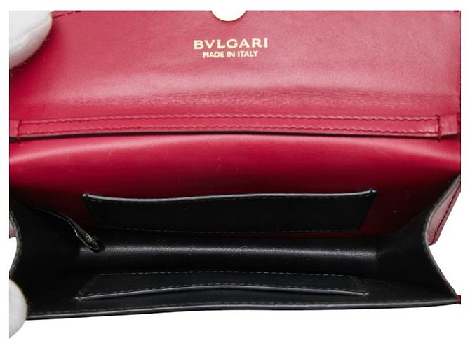 Bulgari Borsa a tracolla con catena Bvlgari Serpenti Forever Rosa - vista 6