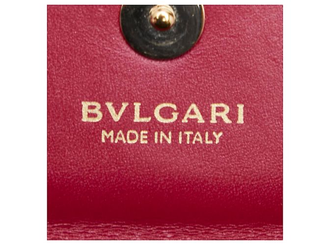 Bulgari Borsa a tracolla con catena Bvlgari Serpenti Forever Rosa - vista 7