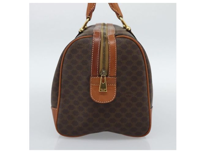 Céline Celine Vintage Macadam Boston em lona e couro Marrom - vista 3