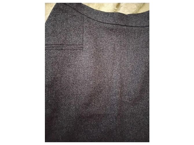 Falda evasé de tejido Valentino en tweed gris - vista 3