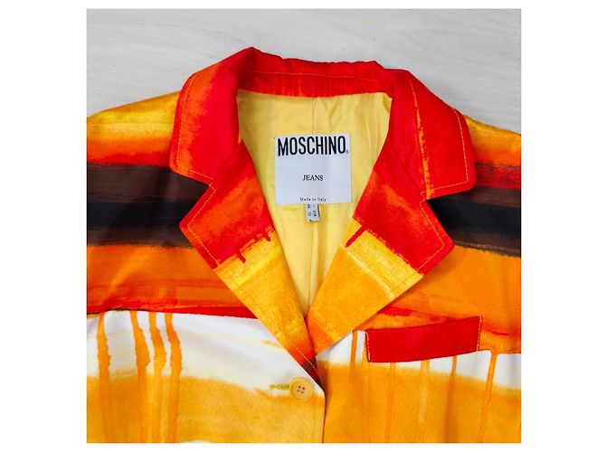 Autre Marque Traje Moschino Jeans efecto pintura Multicolor Naranja - vista 3