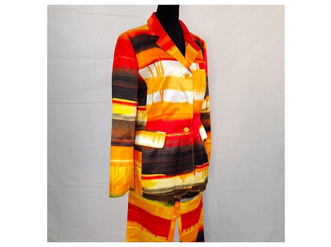 Autre Marque Traje Moschino Jeans efecto pintura Multicolor Naranja - vista 5