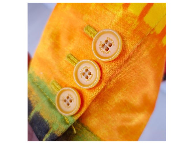 Autre Marque Traje Moschino Jeans efecto pintura Multicolor Naranja - vista 7