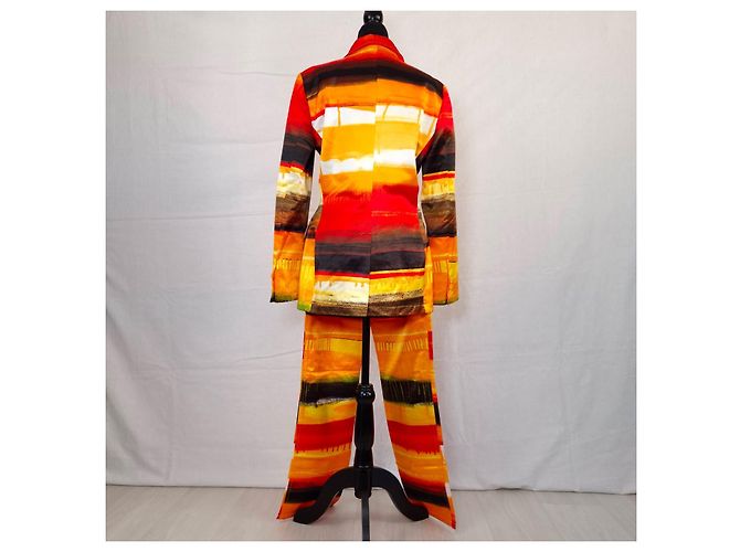 Autre Marque Traje Moschino Jeans efecto pintura Multicolor Naranja - vista 8