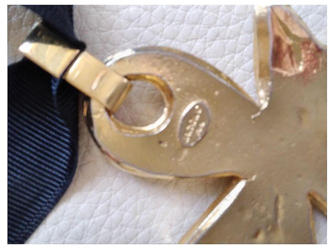 Autre Marque Collana Croce Jacky de G Paris placcata oro e perle D'oro - vista 3