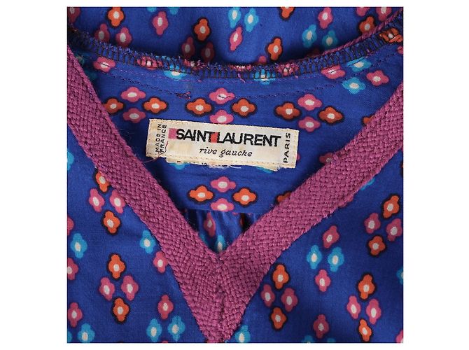 Yves Saint Laurent Saint Laurent Tunika-Kleid mit russischem Flechtmuster - Ansicht 5