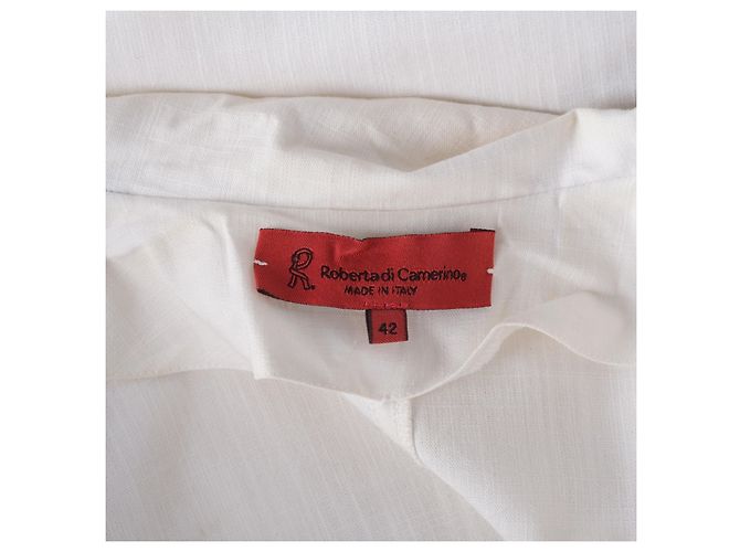 Abrigo de algodón Trompe-L'œil Náutico Roberta Di Camerino Blanco - vista 8