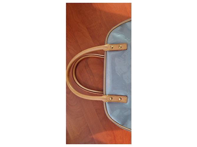 Louis Vuitton Alma PM Monogram Vernis Blu chiaro - vista 7