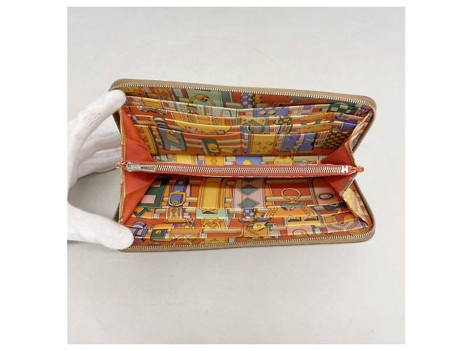 Hermès Hermes Azap Long Wallet aus Gold Epsom Leder Golden - Ansicht 3