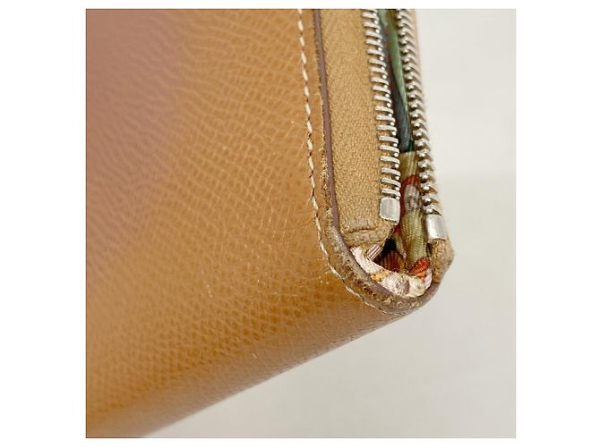 Hermès Hermes Azap Long Wallet aus Gold Epsom Leder Golden - Ansicht 5