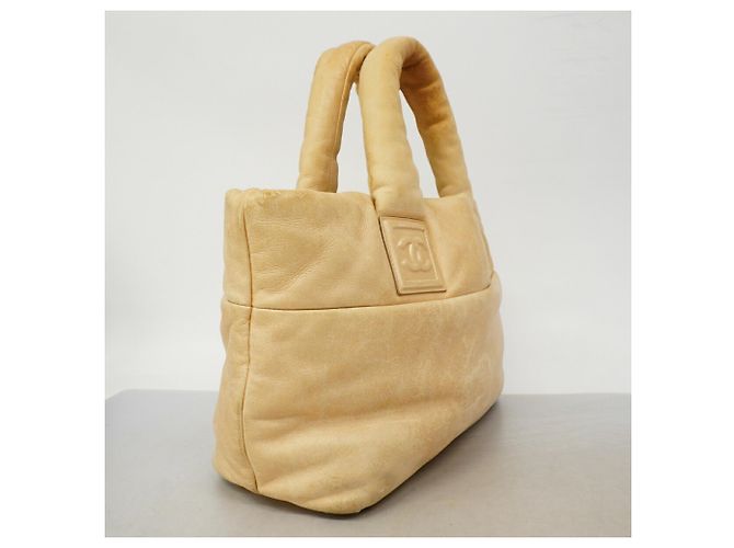 Borsa Tote in Pelle Chanel Coco Cocoon Beige - vista 2