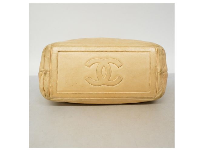 Borsa Tote in Pelle Chanel Coco Cocoon Beige - vista 3