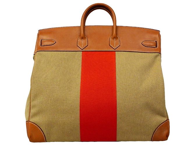 Hermès Borsa Hermes Haut à Courroies 50 Rosso - vista 10
