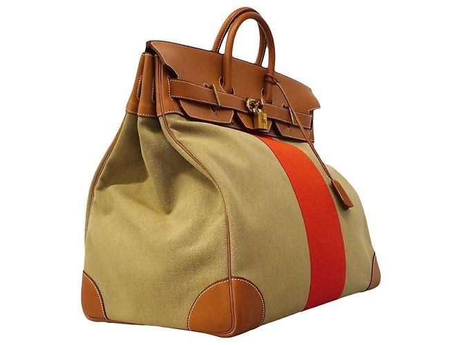 Hermès Borsa Hermes Haut à Courroies 50 Rosso - vista 2