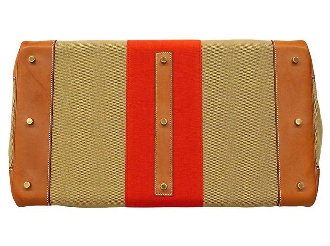 Hermès Borsa Hermes Haut à Courroies 50 Rosso - vista 3
