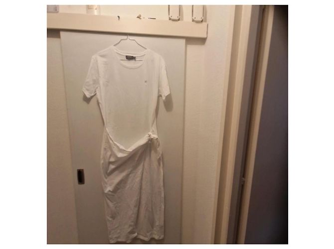 Vestido Midi de Algodón Blanco Polo Ralph Lauren - vista 4