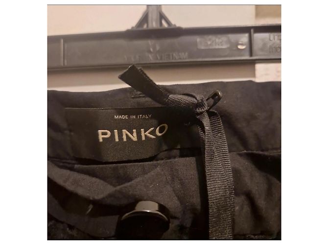 Pinko Pantalón de algodón negro calado - vista 2