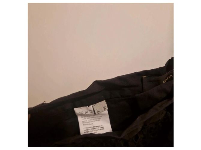 Pinko Pantalón de algodón negro calado - vista 3