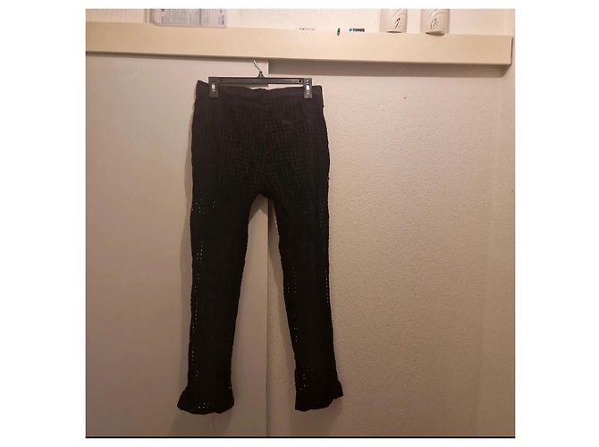 Pinko Pantalón de algodón negro calado - vista 5