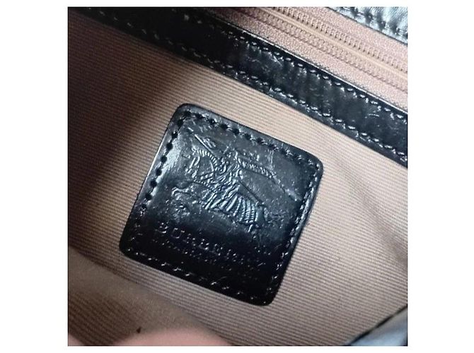 Burberry Haymarket Check Borsa a Spalla Nero Rosso Beige - vista 3