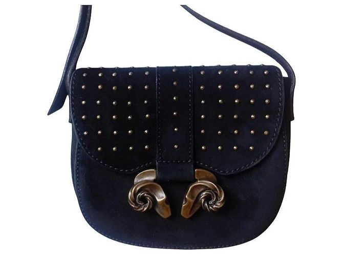 Derek Lam Borsa a tracolla in scamosciato con borchie Nero - vista 3
