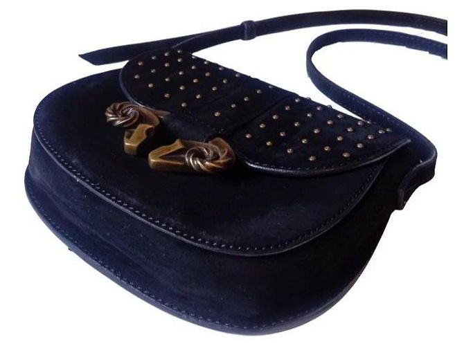 Derek Lam Borsa a tracolla in scamosciato con borchie Nero - vista 4
