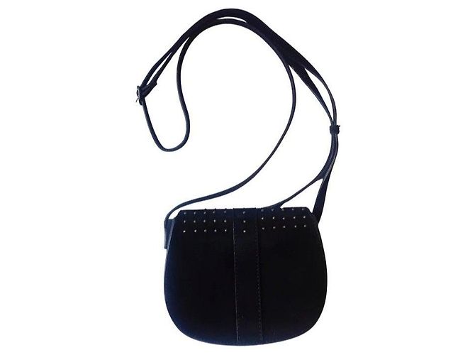 Derek Lam Borsa a tracolla in scamosciato con borchie Nero - vista 5