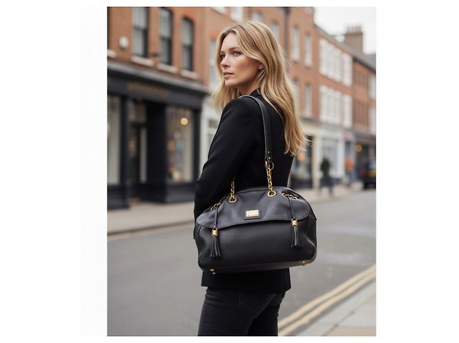 Dolce & Gabbana Borsa a tracolla in pelle nera Nero - vista 2