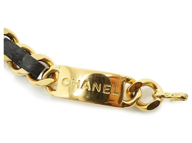 Chanel Vintage CC 31 Gürtel aus Goldmetall Rue Cambon mit Medaillon-Kette Golden - Ansicht 4