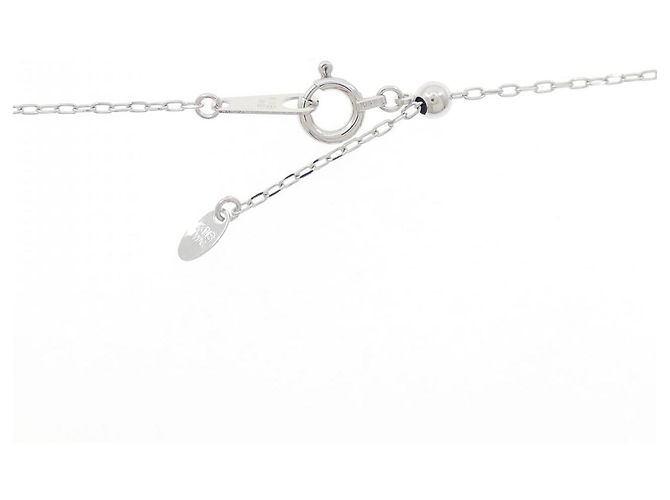 Autre Marque Collana in oro bianco Au750, acquamarina e diamanti Argento - vista 5