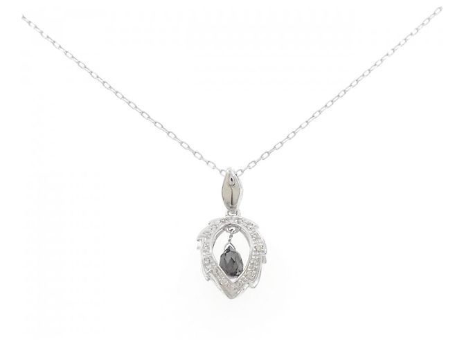 Autre Marque Collana in oro bianco Au750 e diamanti Argento - vista 6