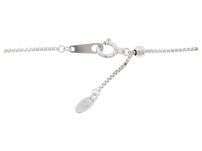Autre Marque Colar de ouro branco Au750, pedra da lua e diamante Prata - vista 5