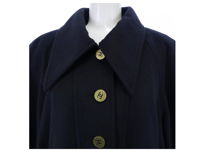 Timeless Abrigo Chanel 100% Cachemira Negro - vista 4