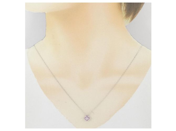 Autre Marque Collana in zaffiro e diamanti Au750 Argento - vista 6