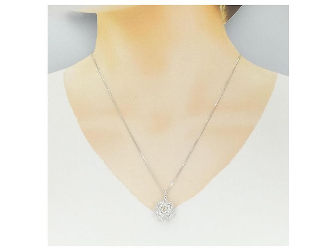 Autre Marque Collana con Diamanti Au750 Argento - vista 6